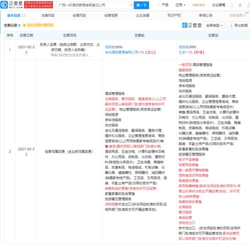 華住酒店集團退出廣西一好酒店管理，餐飲管理板塊調(diào)整引關(guān)注